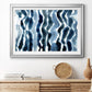 True Blue Wave I - Modern Framed Art Print
