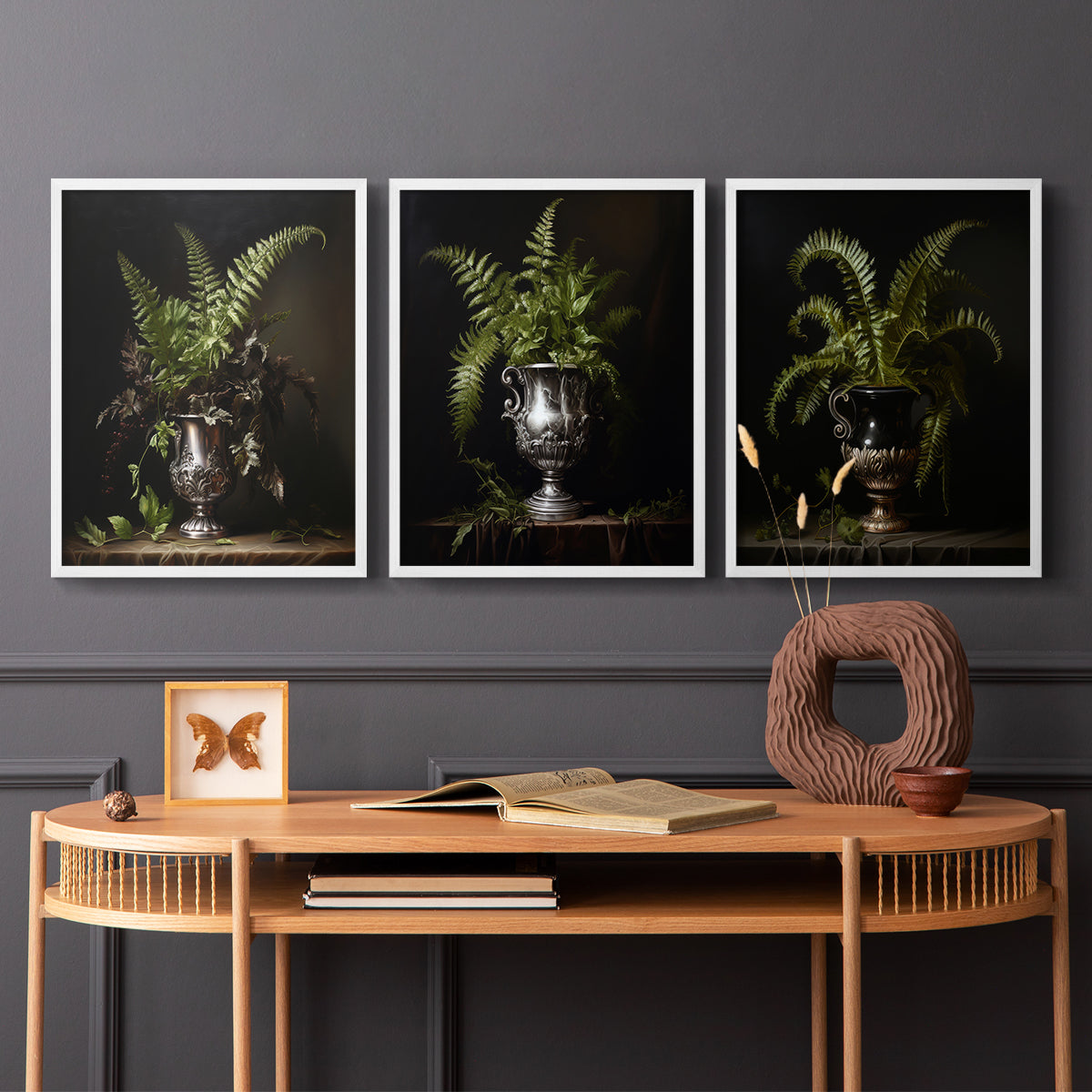 Floral Study Series LXXI - Restickable Framed Art Set