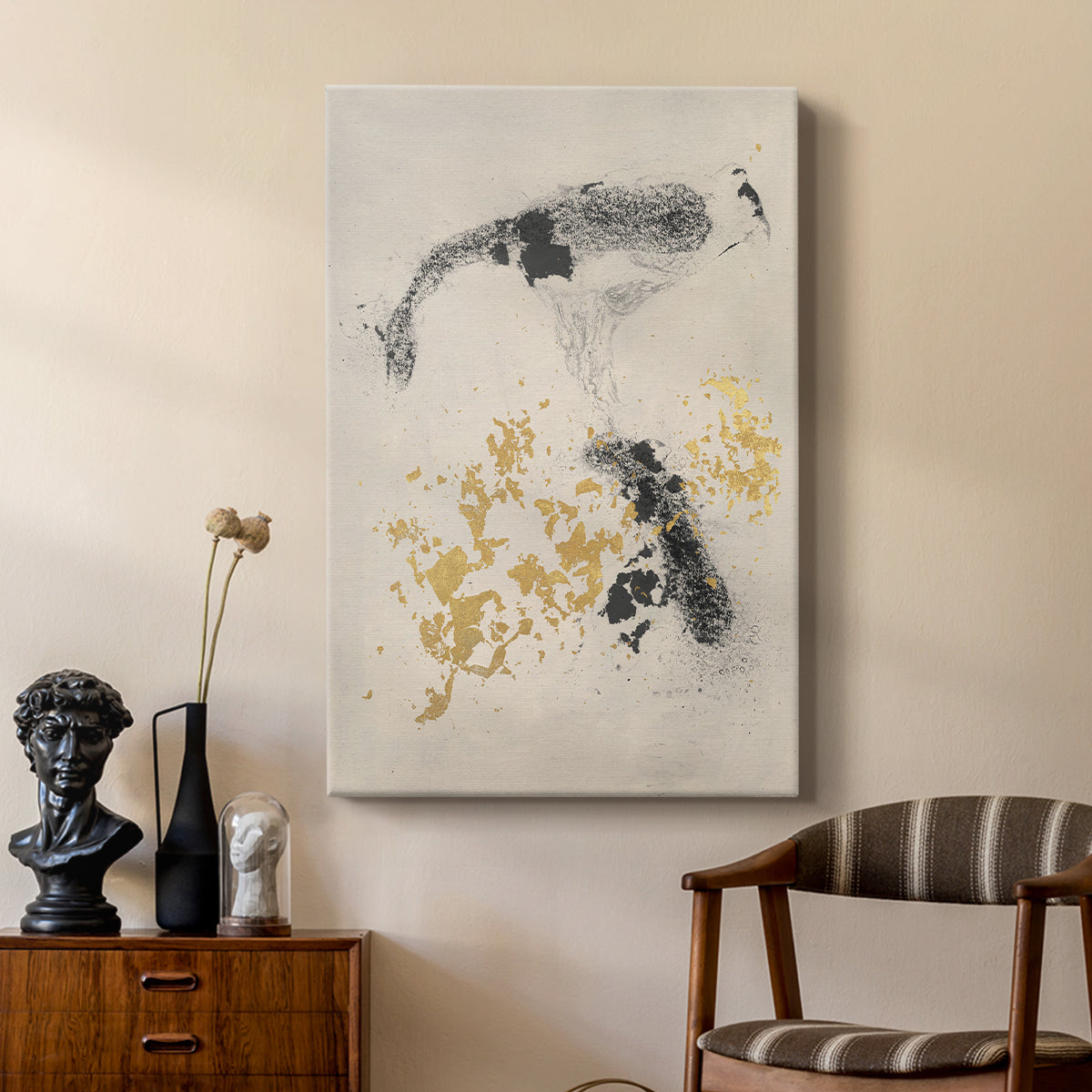 Charcoal Remnants I - Canvas Art Print