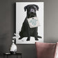 Love and Black Labrador Premium Gallery Wrapped Canvas - Ready to Hang