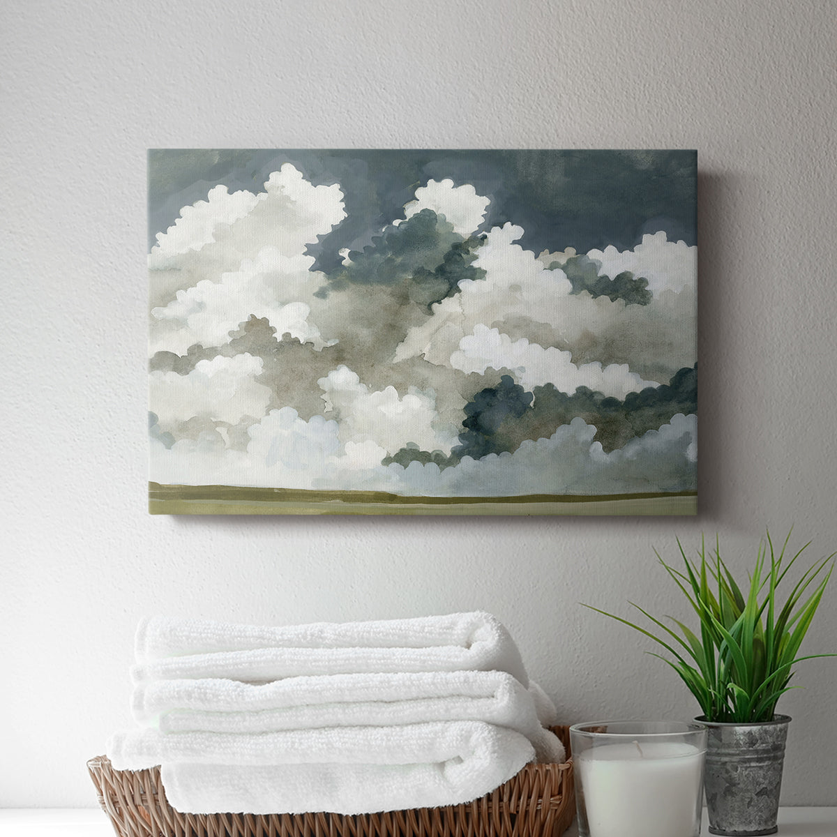 Vast Neutral Sky III - Canvas Art Print