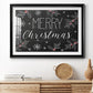 Merry Christmas Chalkboard Premium Framed Print - Ready to Hang