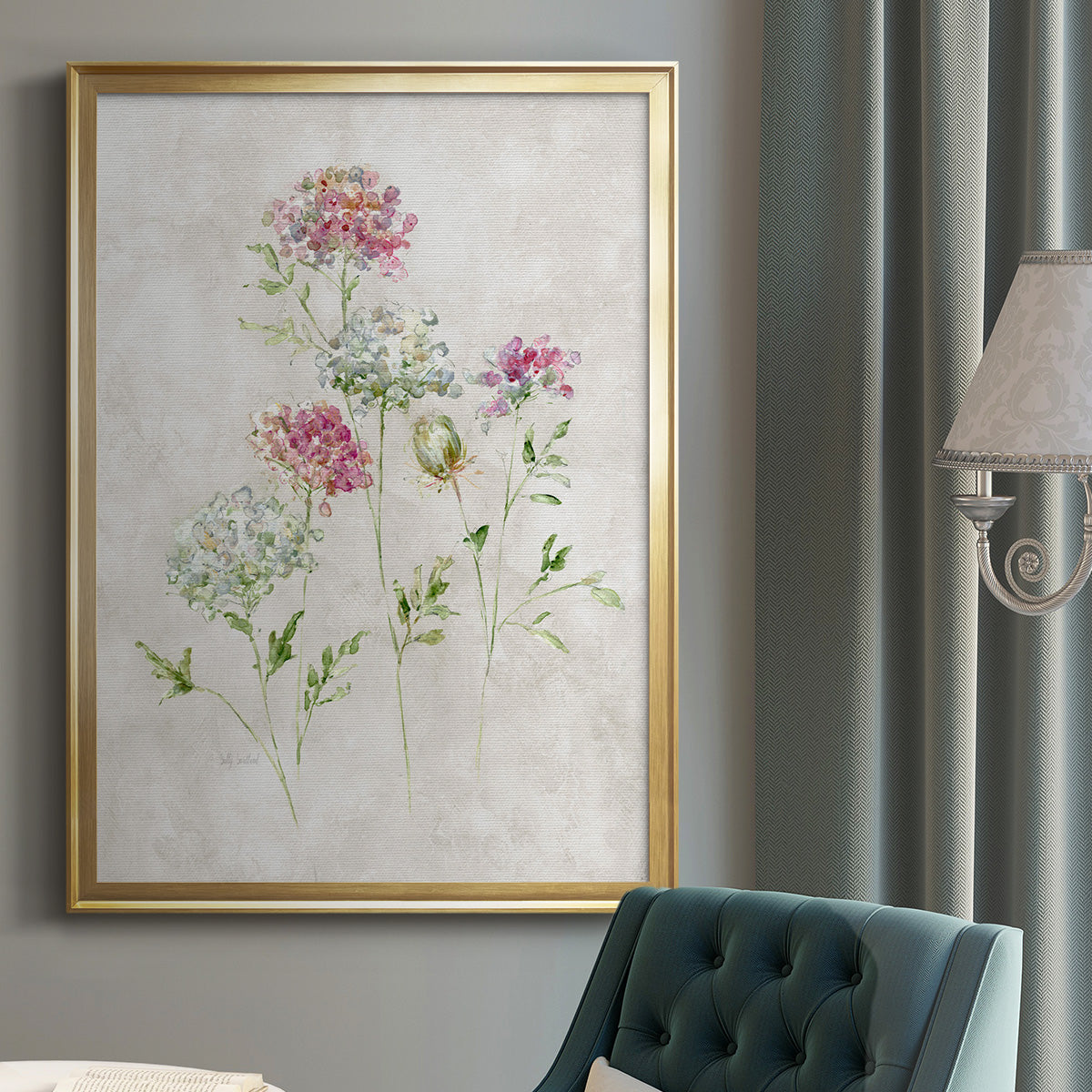 Soft Lace II - Modern Framed Canvas Print