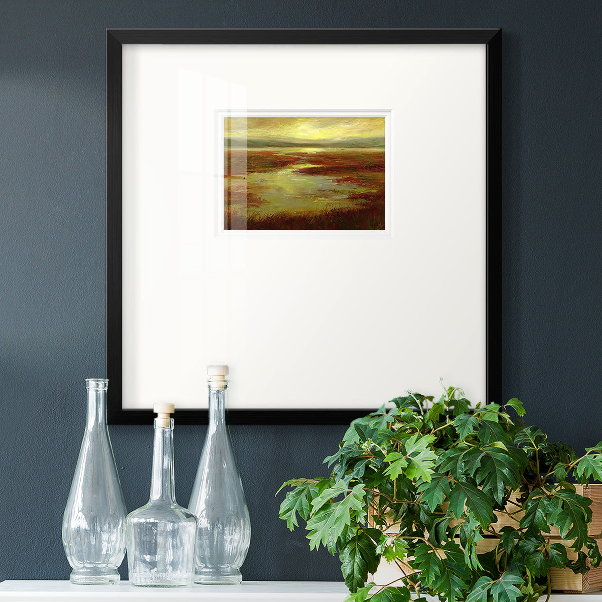 Coastal Views V Premium Framed Print Double Matboard