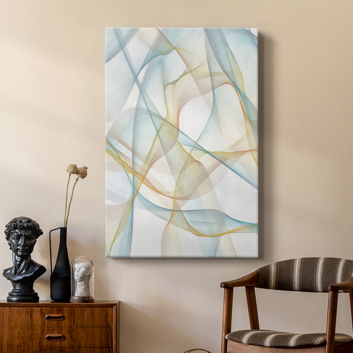 Curves and Waves III - Canvas Art Print