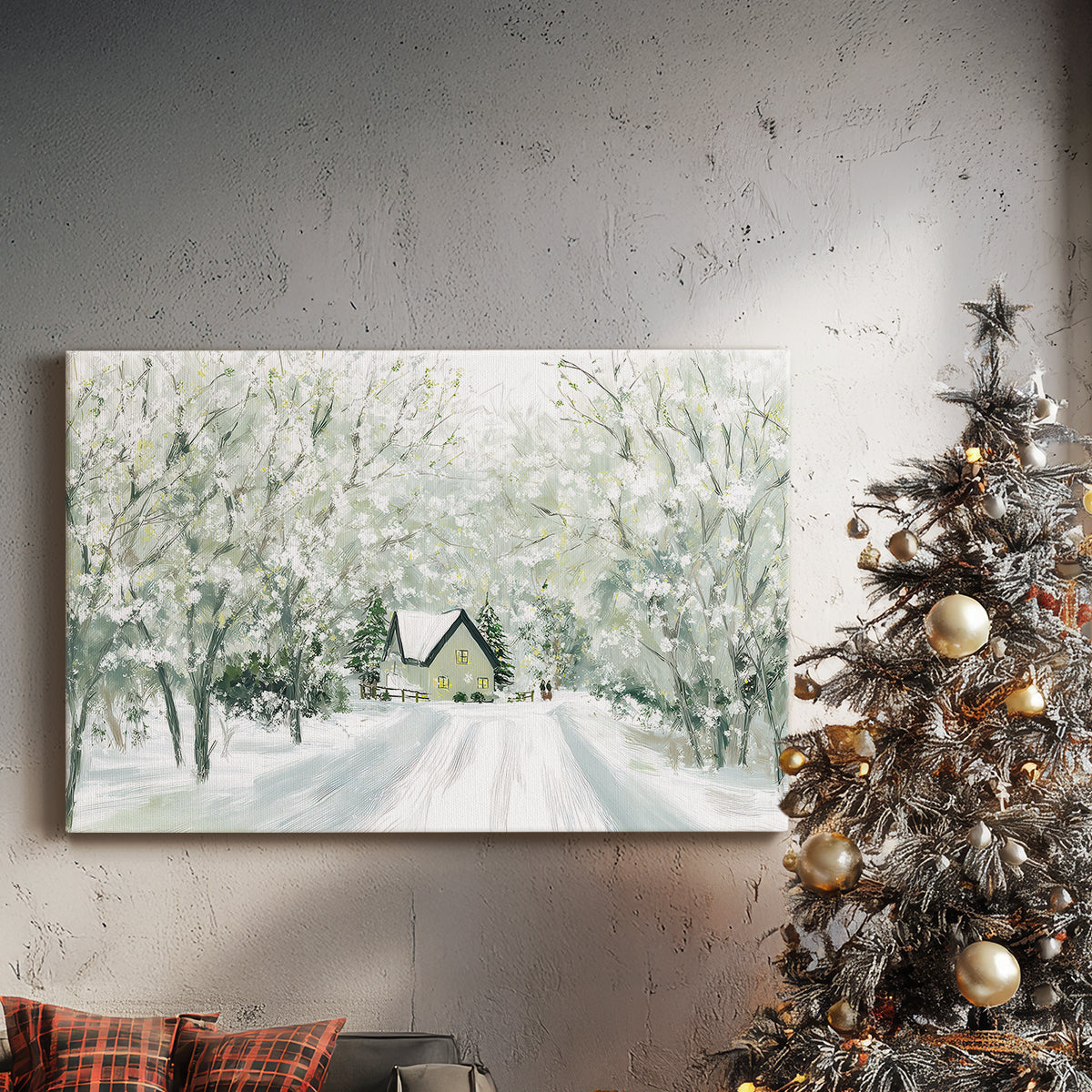Silver Cathedral Chapel - Canvas Art Print