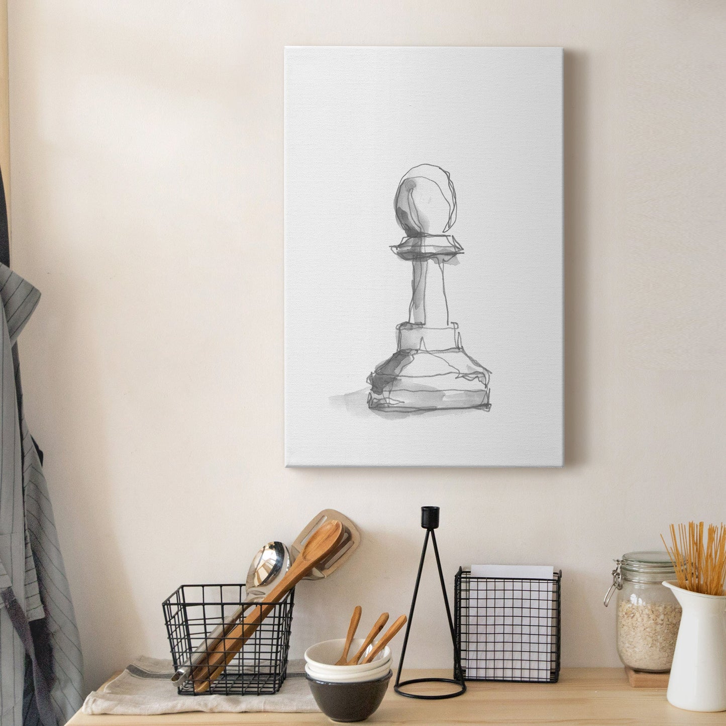 Chess Piece Study VI Premium Gallery Wrapped Canvas - Ready to Hang