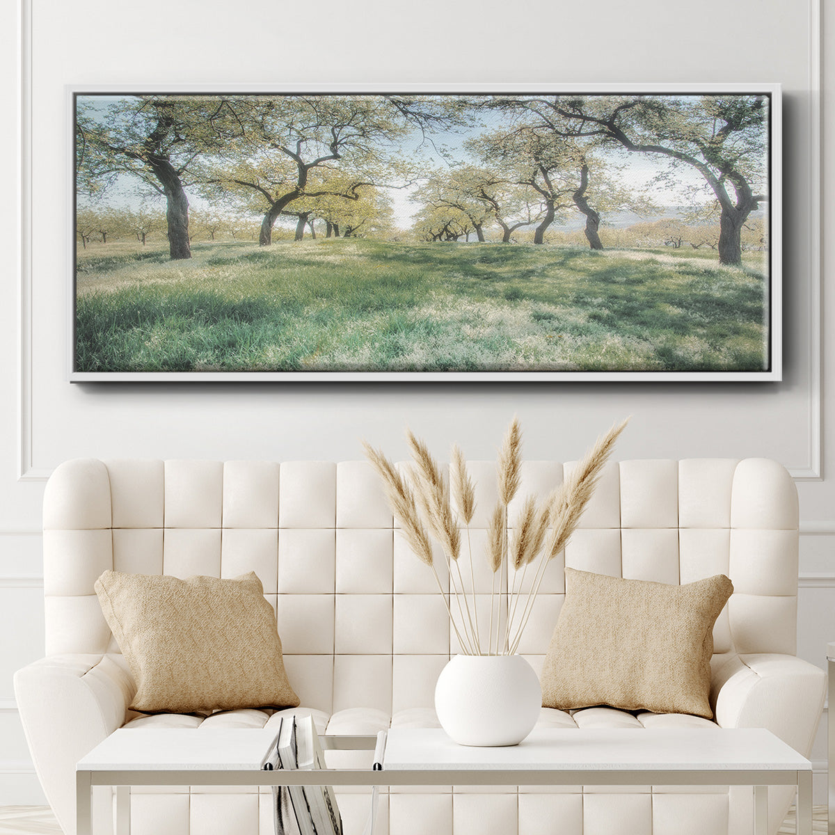 Charming Spring Mood - Floater Framed Canvas Print