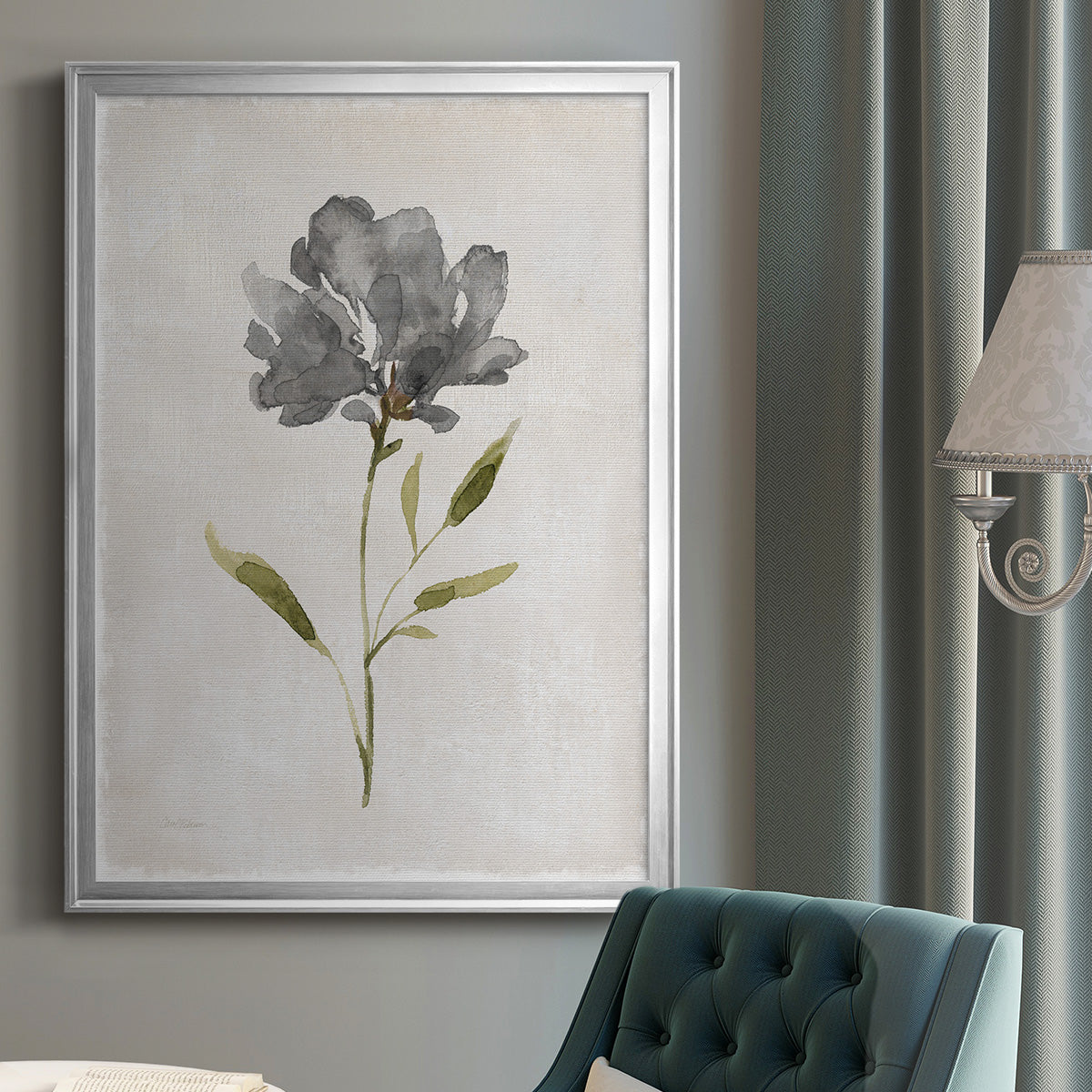 Botanical Beauty II - Modern Framed Canvas Print