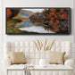 Rowboat on the Seine at Jeufosse, 1884 - Floater Framed Canvas Print