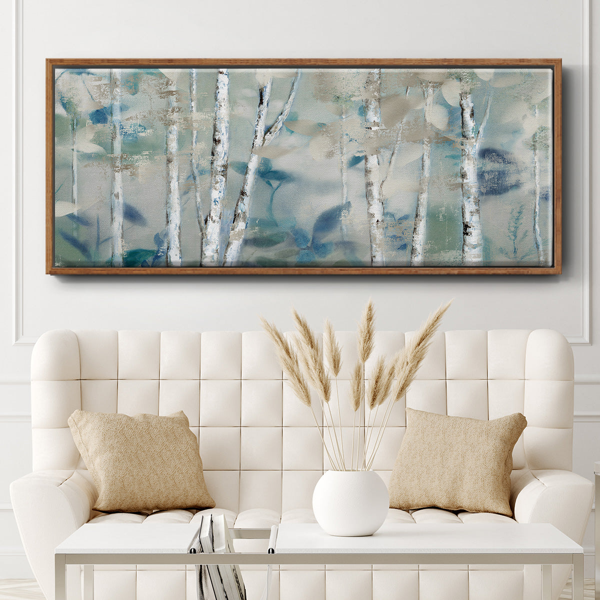 Zen Forest I - Floater Framed Canvas Print