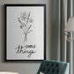 Simple Things Sketch - Modern Framed Canvas Print