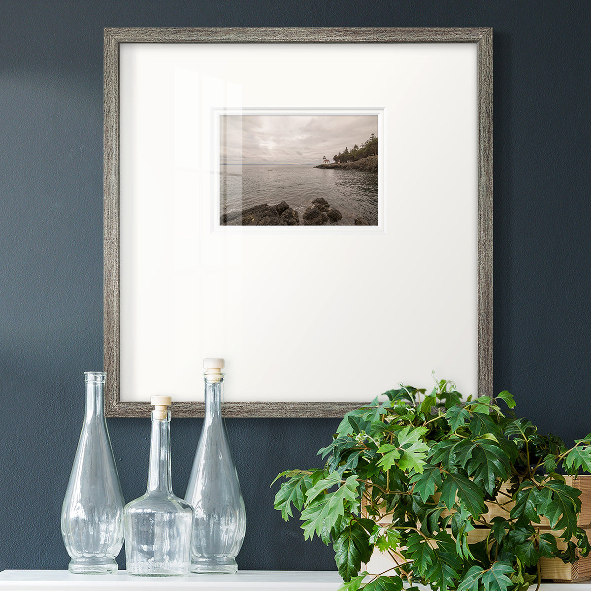 Solitary- Premium Framed Print Double Matboard