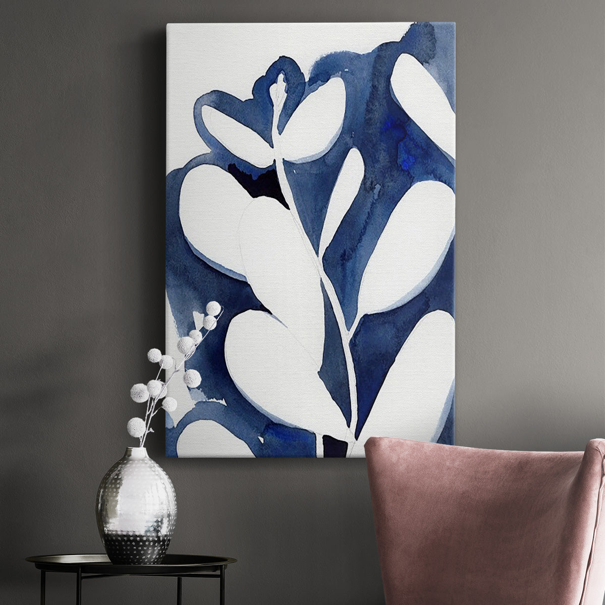 Blue Eucalyptus II Premium Gallery Wrapped Canvas - Ready to Hang