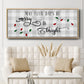 Buffalo Check Merry - Floater Framed Canvas Print