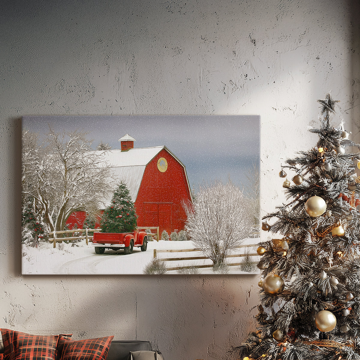 Dawn of Chalk Sleigh - Canvas Art Print