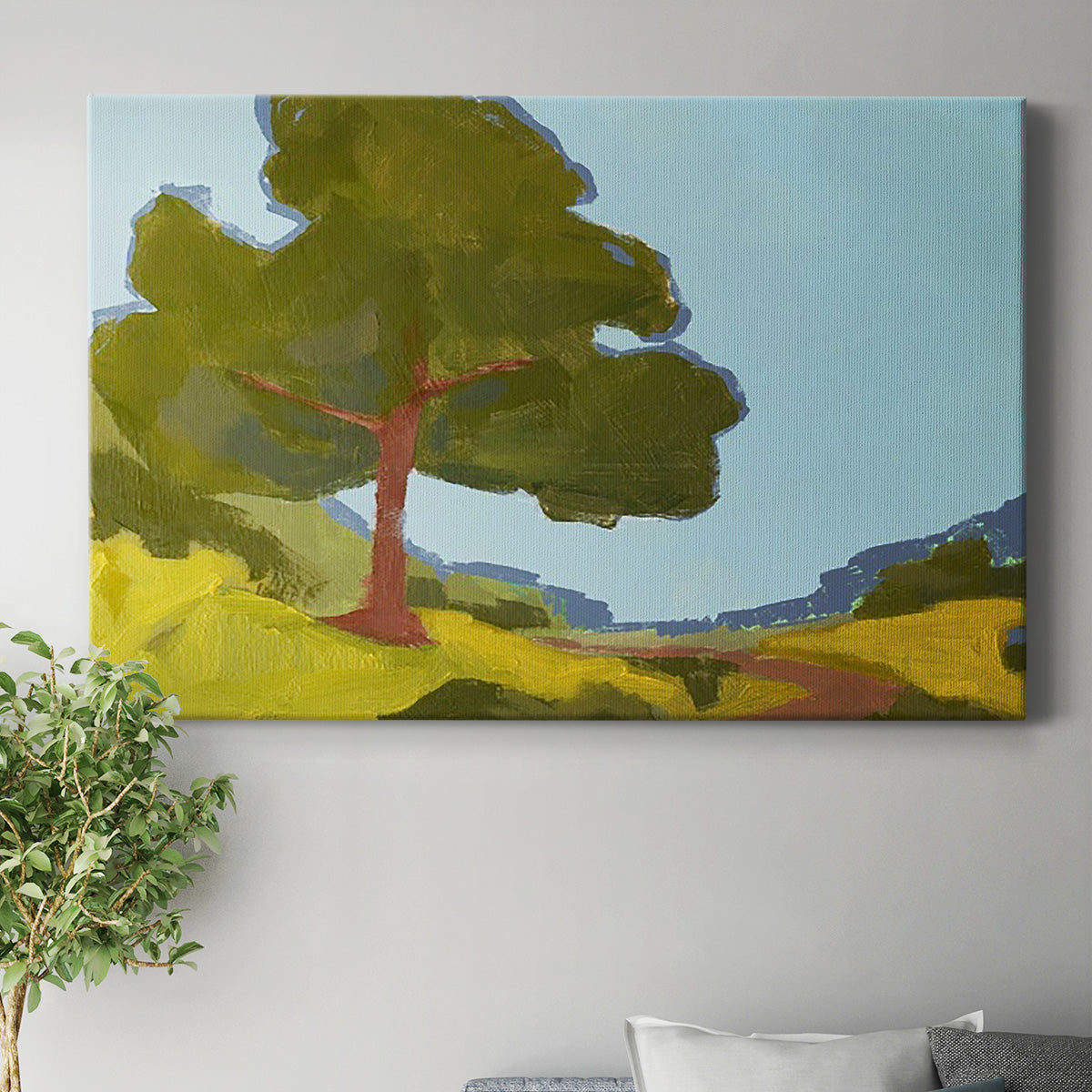 Bright Park II Premium Gallery Wrapped Canvas - Ready to Hang