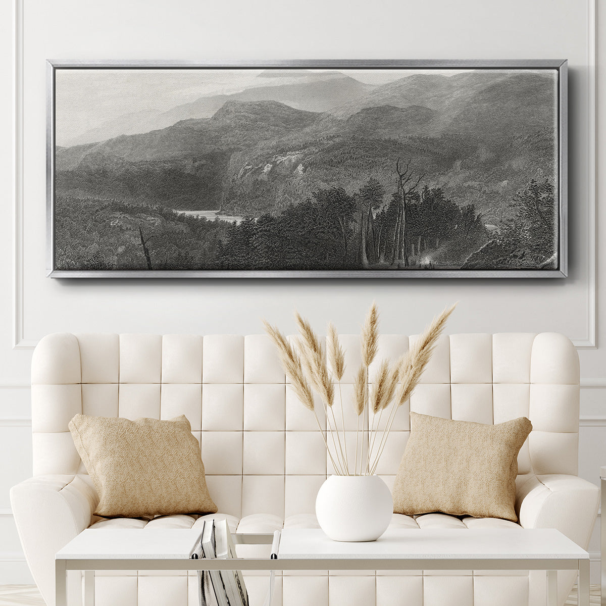 The Smoky Mountains - Floater Framed Canvas Print