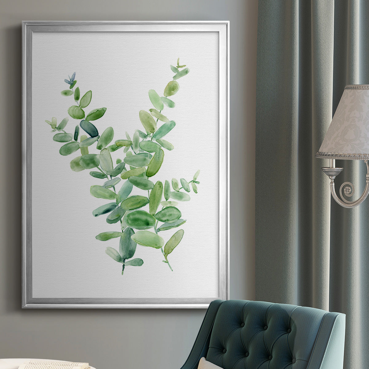 Eucalyptus III - Modern Framed Canvas Print