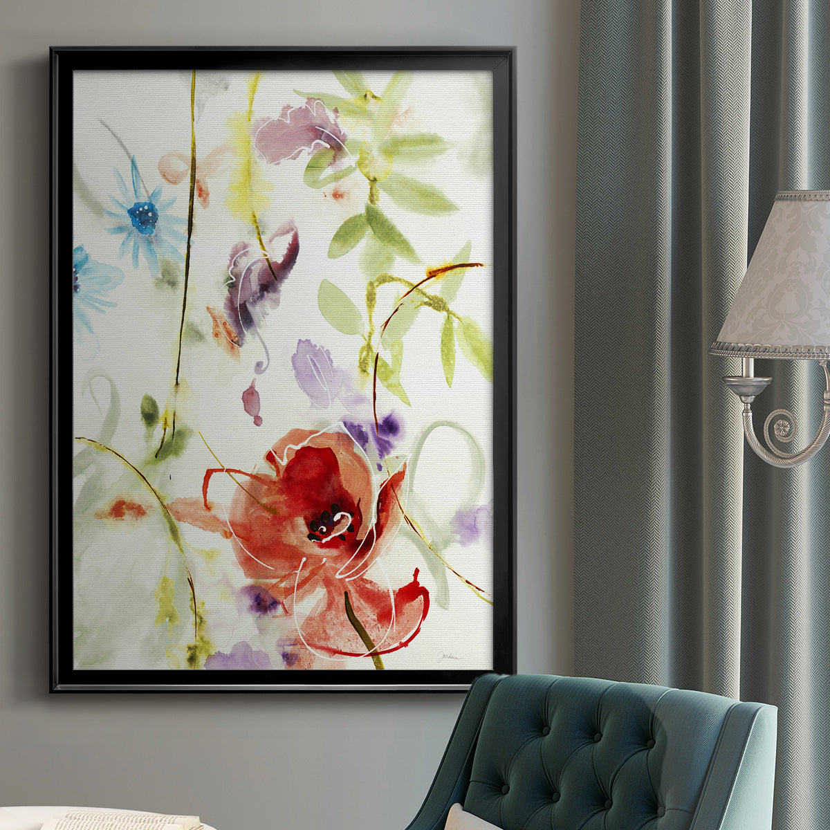 Color Of Summer II - Modern Framed Canvas Print