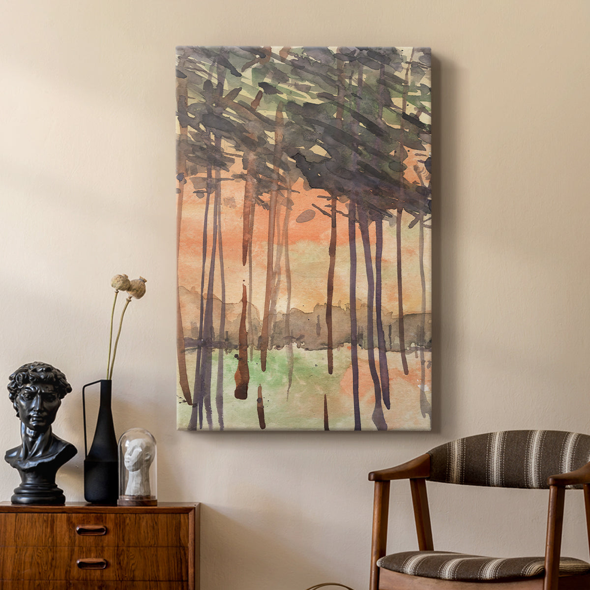 Between the Trees I - Canvas Art Print