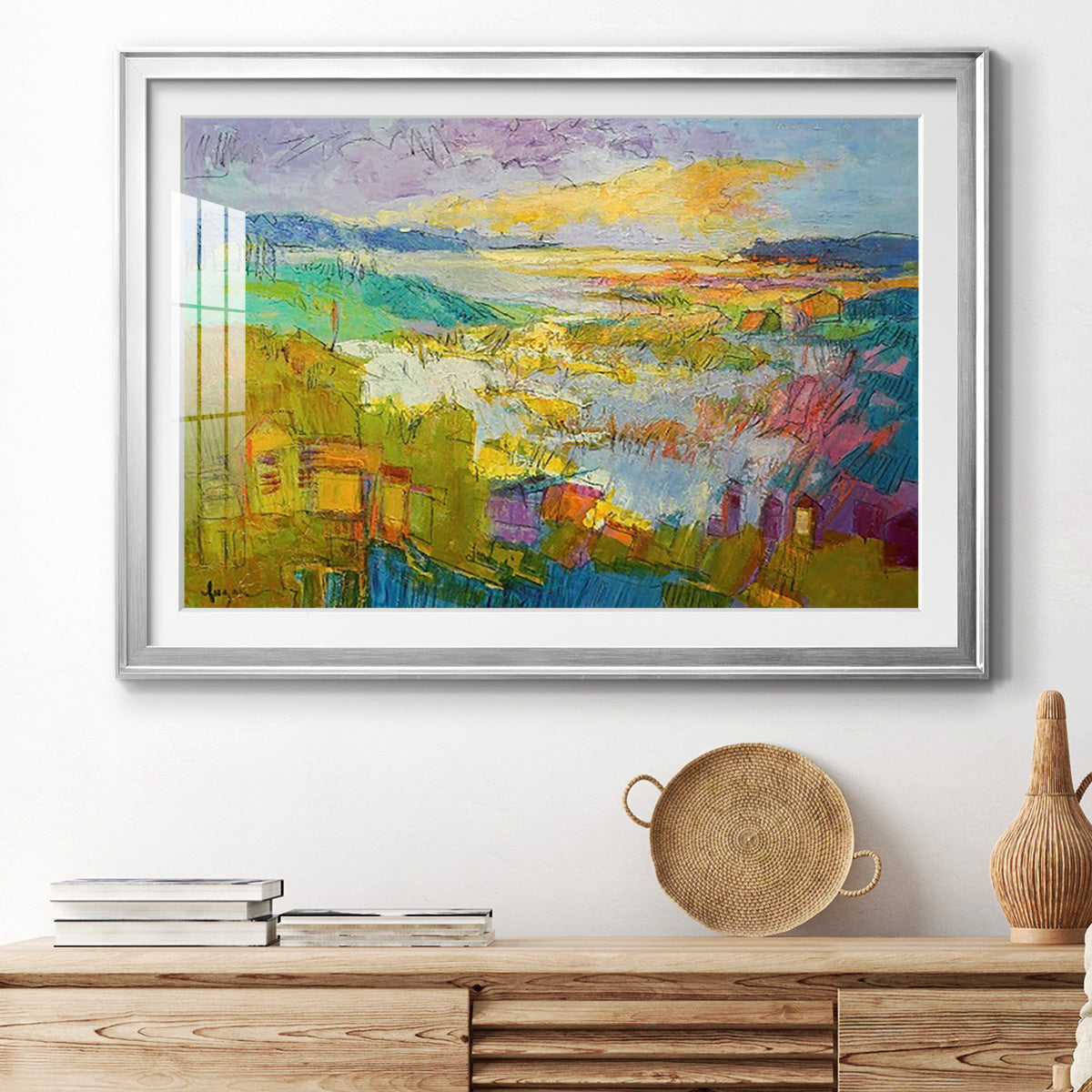 Diamond Girl Dances - Modern Framed Art Print