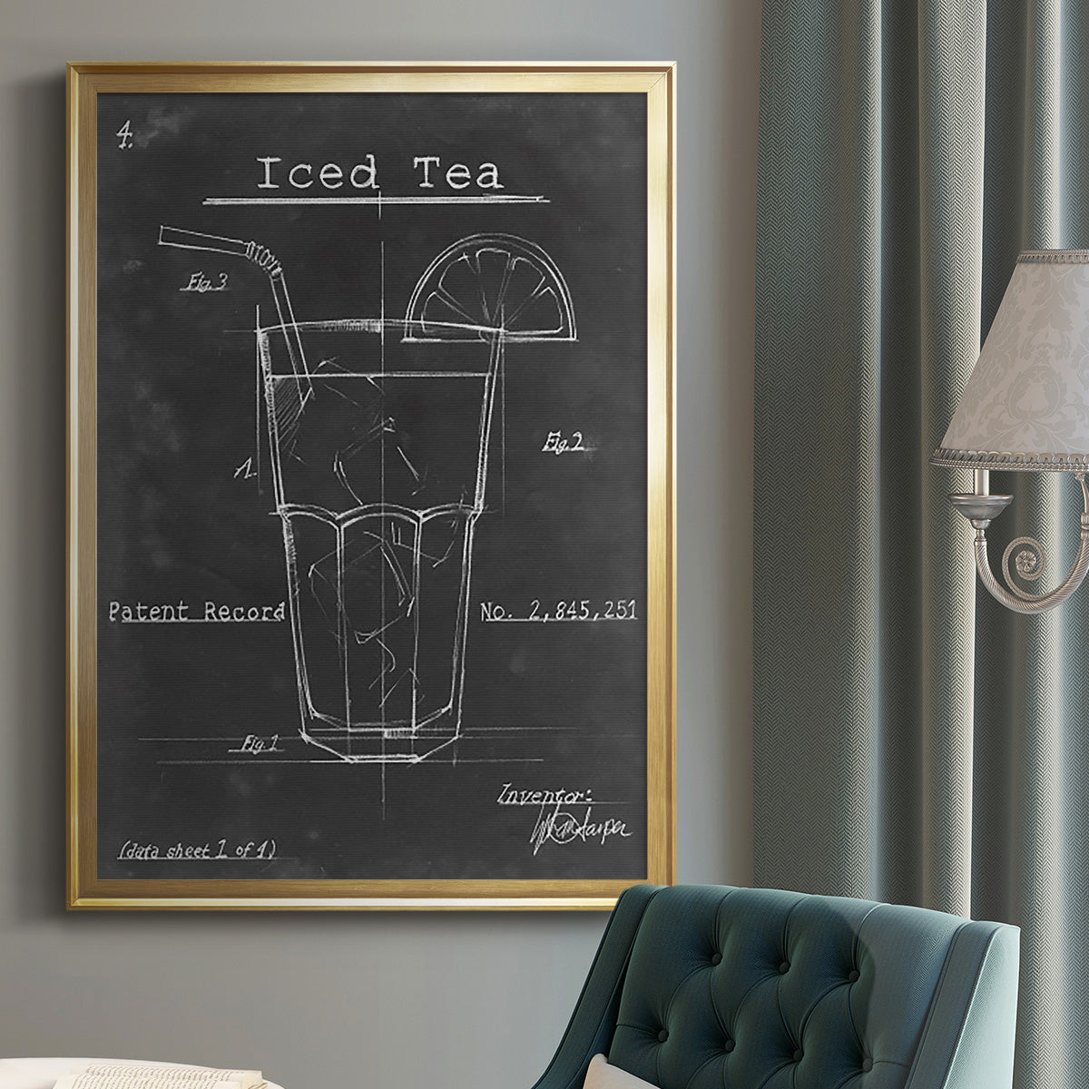 Morning Routine III - Modern Framed Canvas Print