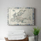 Bordered Map of Europe - Canvas Art Print