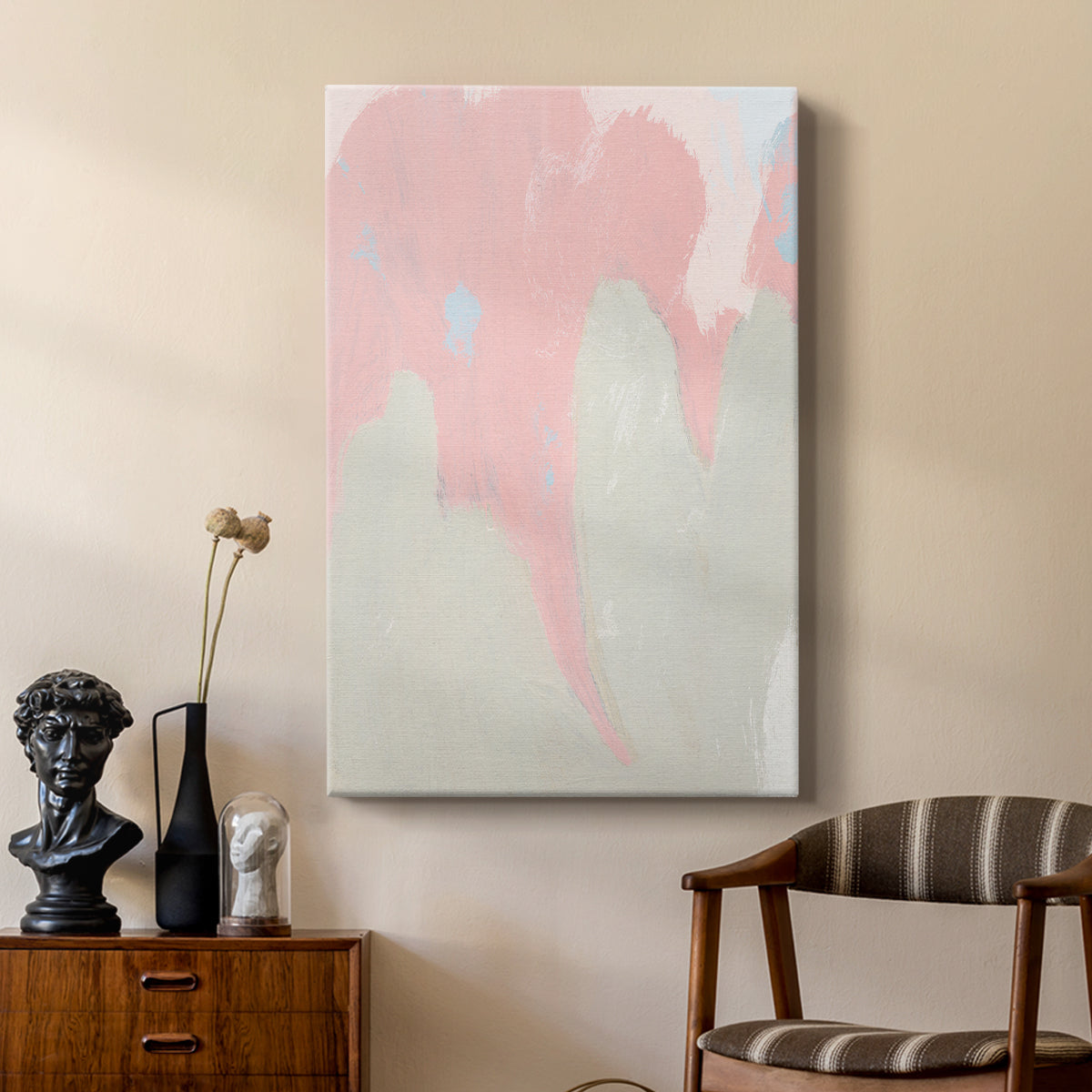 Blushing Abstract IV - Canvas Art Print