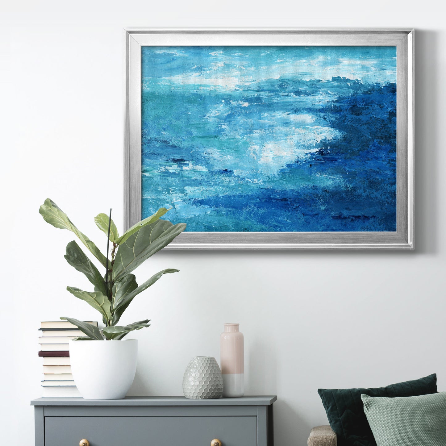 Crashing Waves II Premium Classic Framed Canvas - Ready to Hang