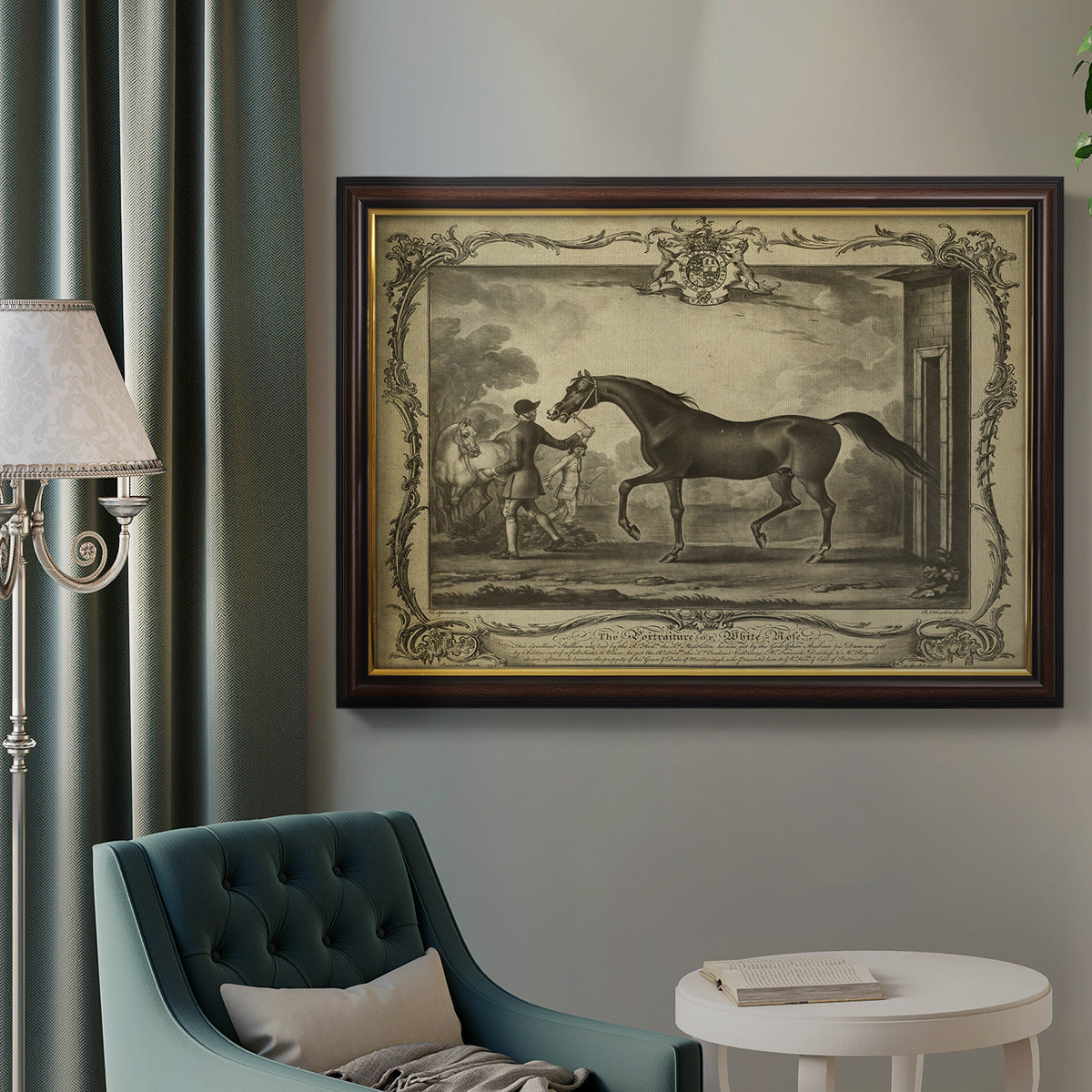 Distinguished Horses IV Premium Framed Canvas- Ready to Hang