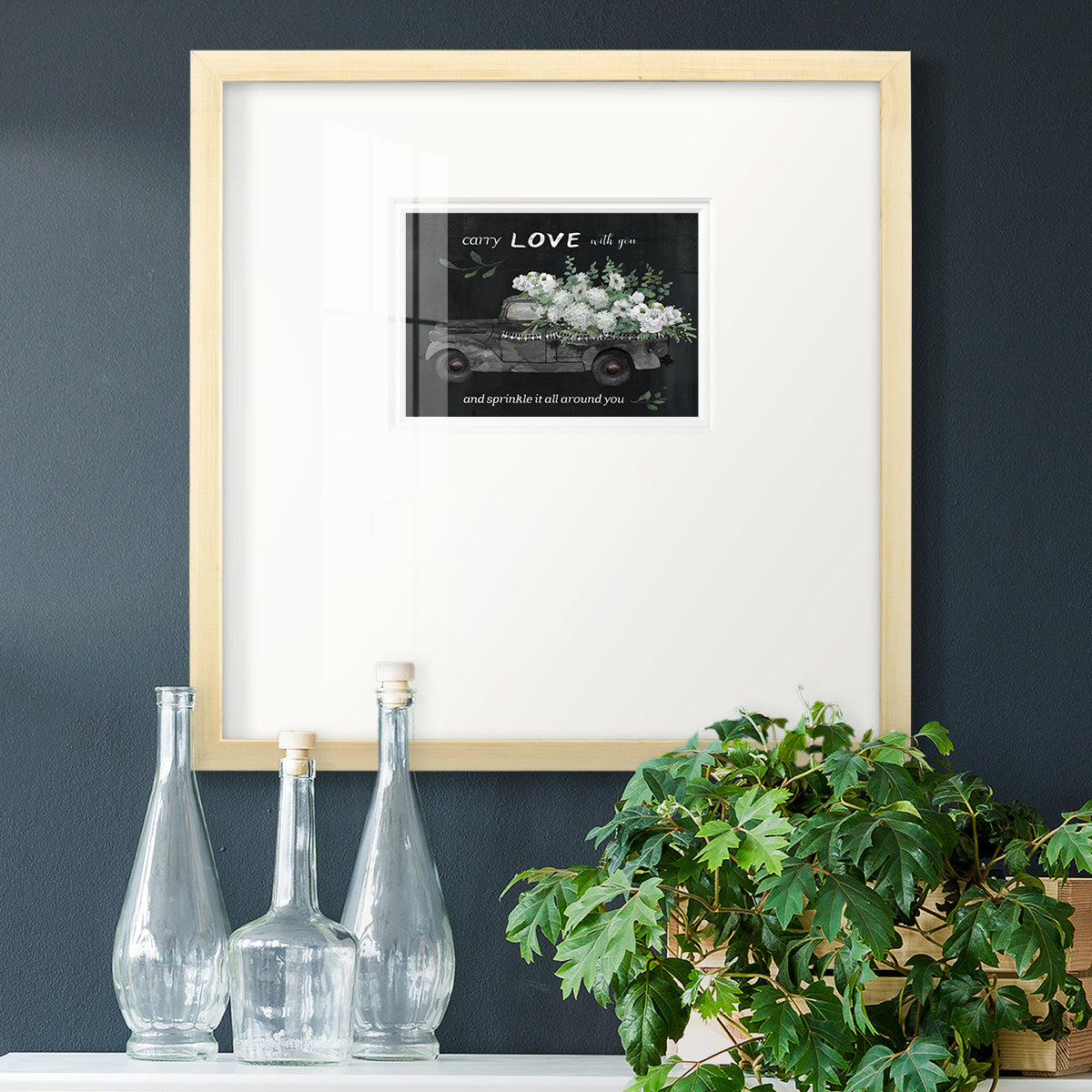 Carry Love Premium Framed Print Double Matboard