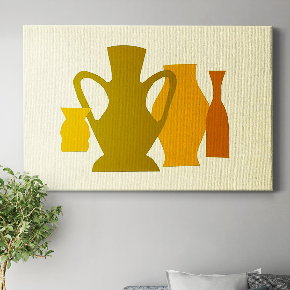 Posing Pottery I - Canvas Art Print