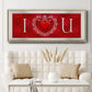 DIY Love Collection H - Floater Framed Canvas Print