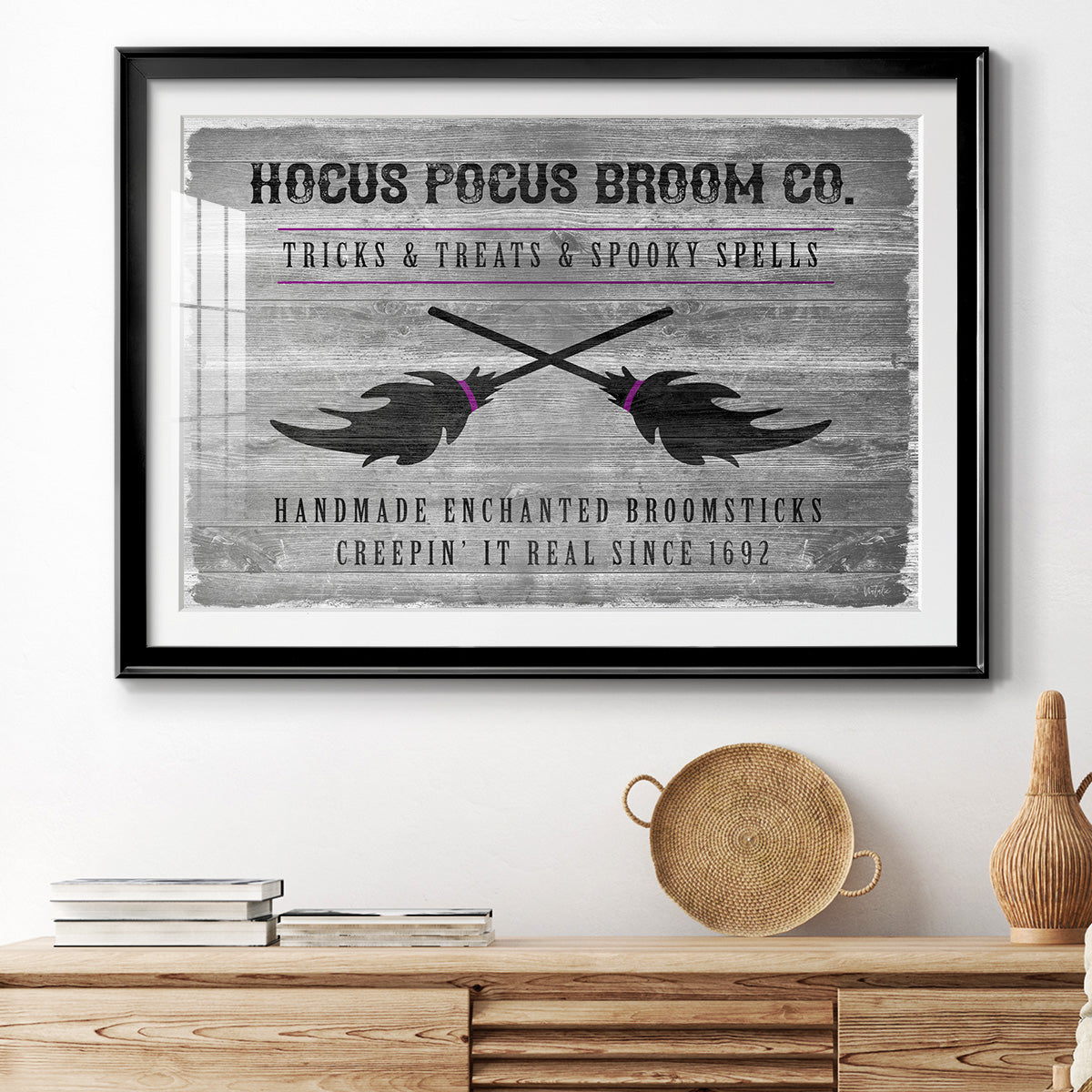 Hocus Pocus Broom Co. Premium Framed Print - Ready to Hang