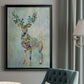 Fantastic Florals Deer, Full - Modern Framed Canvas Print