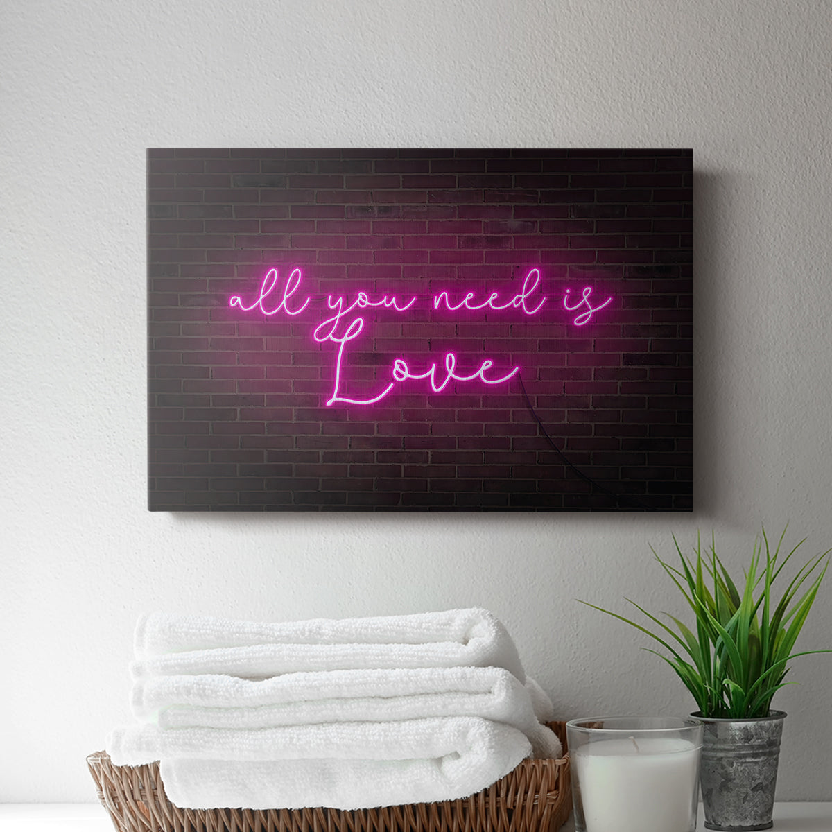 Neon Love I - Canvas Art Print
