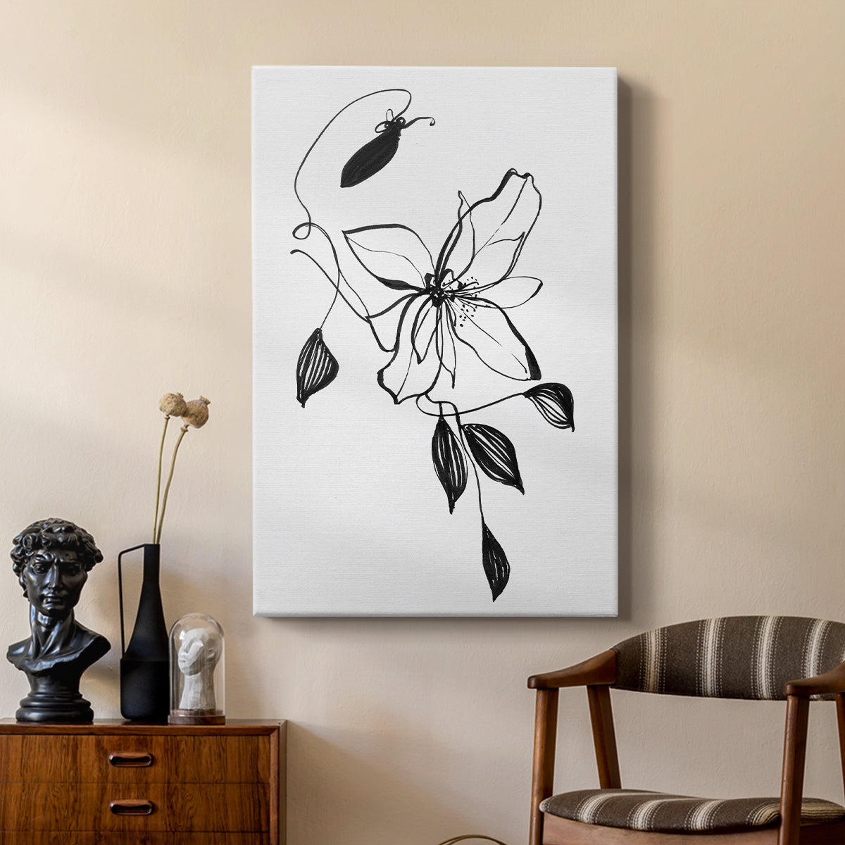 Wild Clematis I - Canvas Art Print