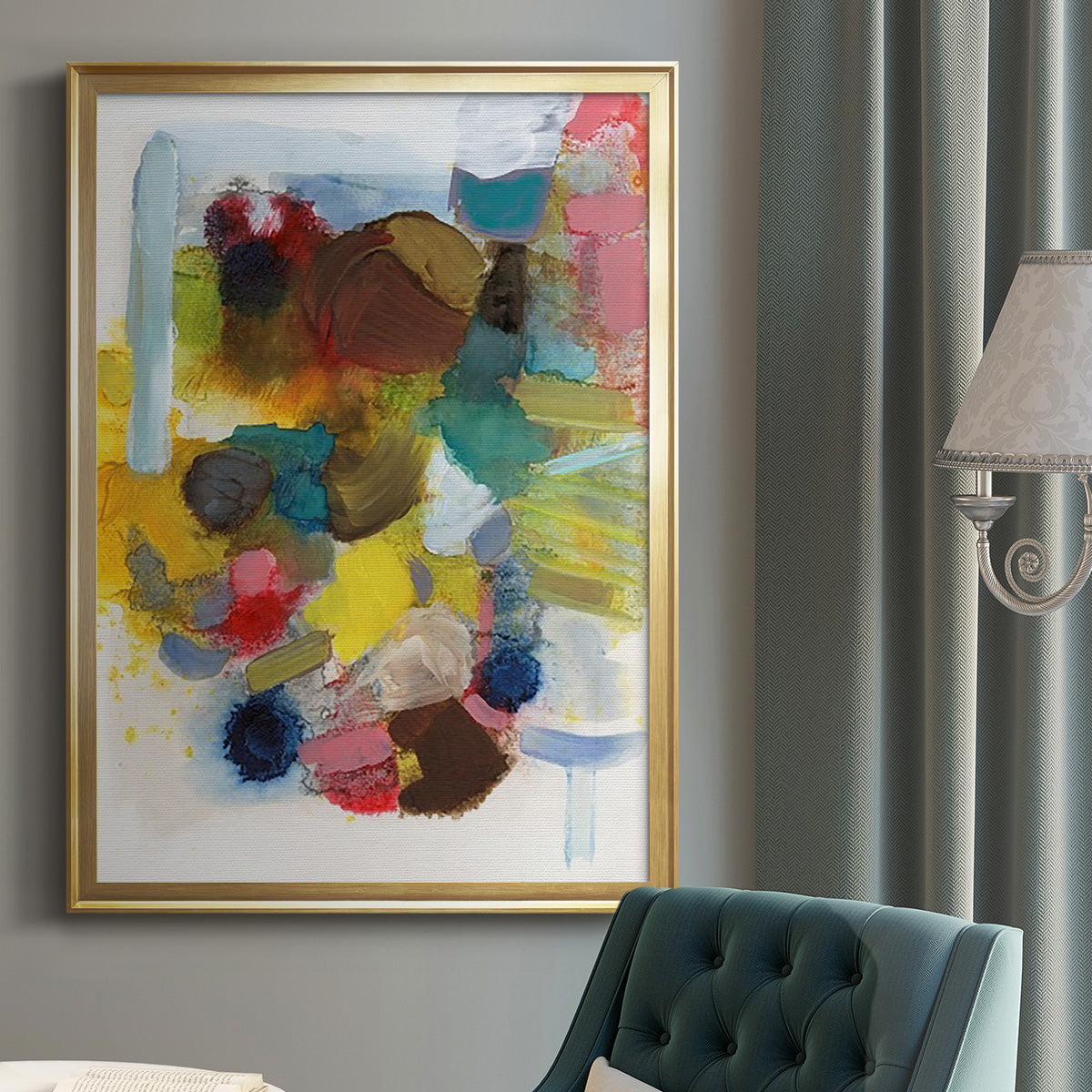 Everything at Once I - Modern Framed Canvas Print