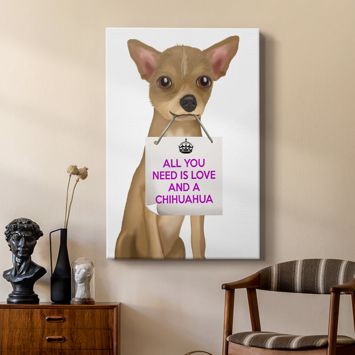 Love and Chihuahua - Canvas Art Print