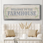 Welcome to the Farmhouse - Floater Framed Canvas Print
