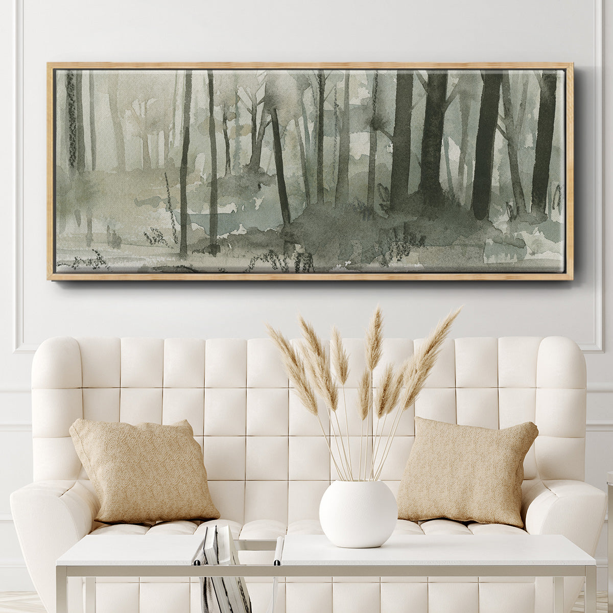 Into the Woods II - Floater Framed Canvas Print
