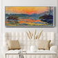 Sunset on the Seine in Winter, 1880 - Floater Framed Canvas Print