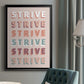 Strive - Modern Framed Canvas Print