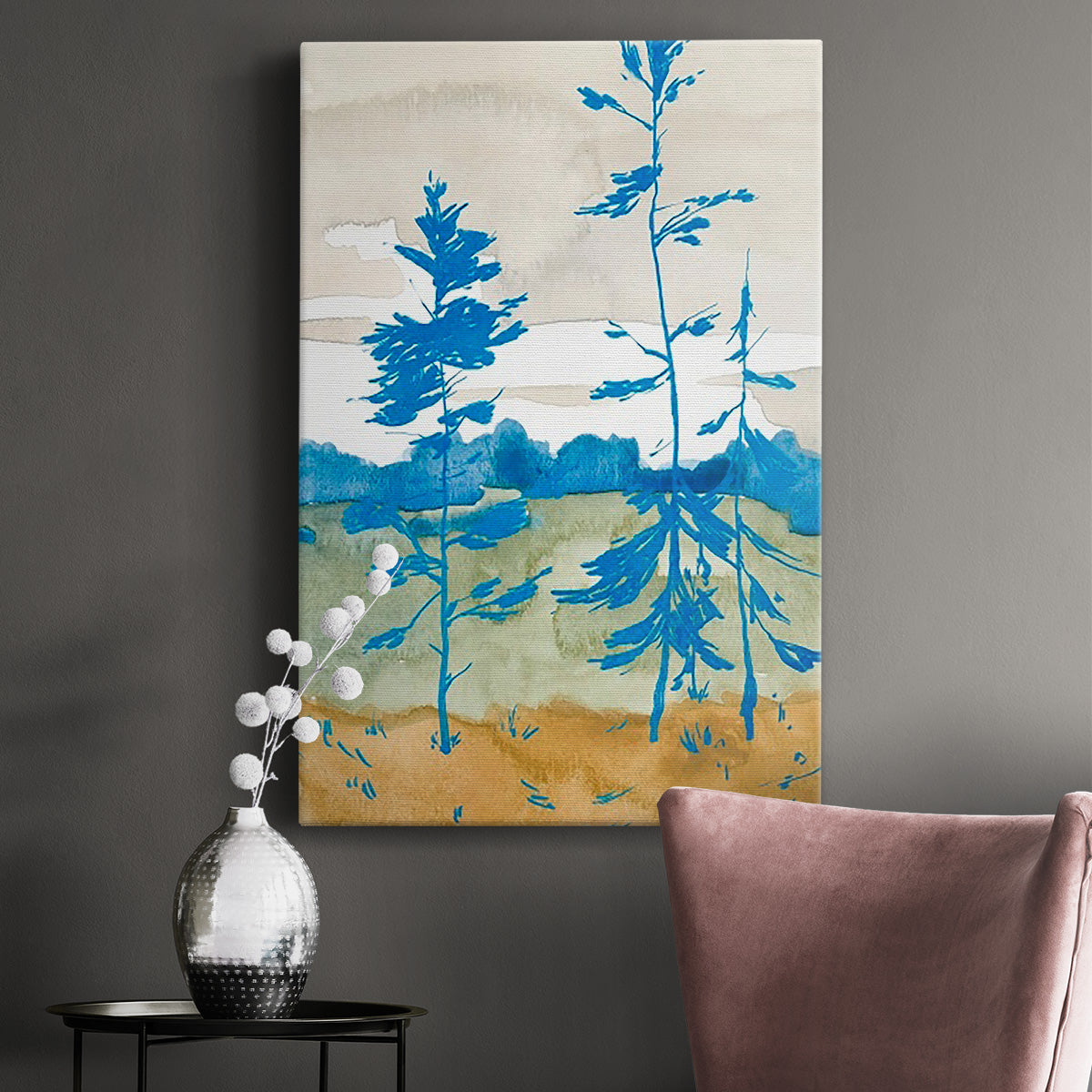 Cerulean Spruce II - Canvas Art Print