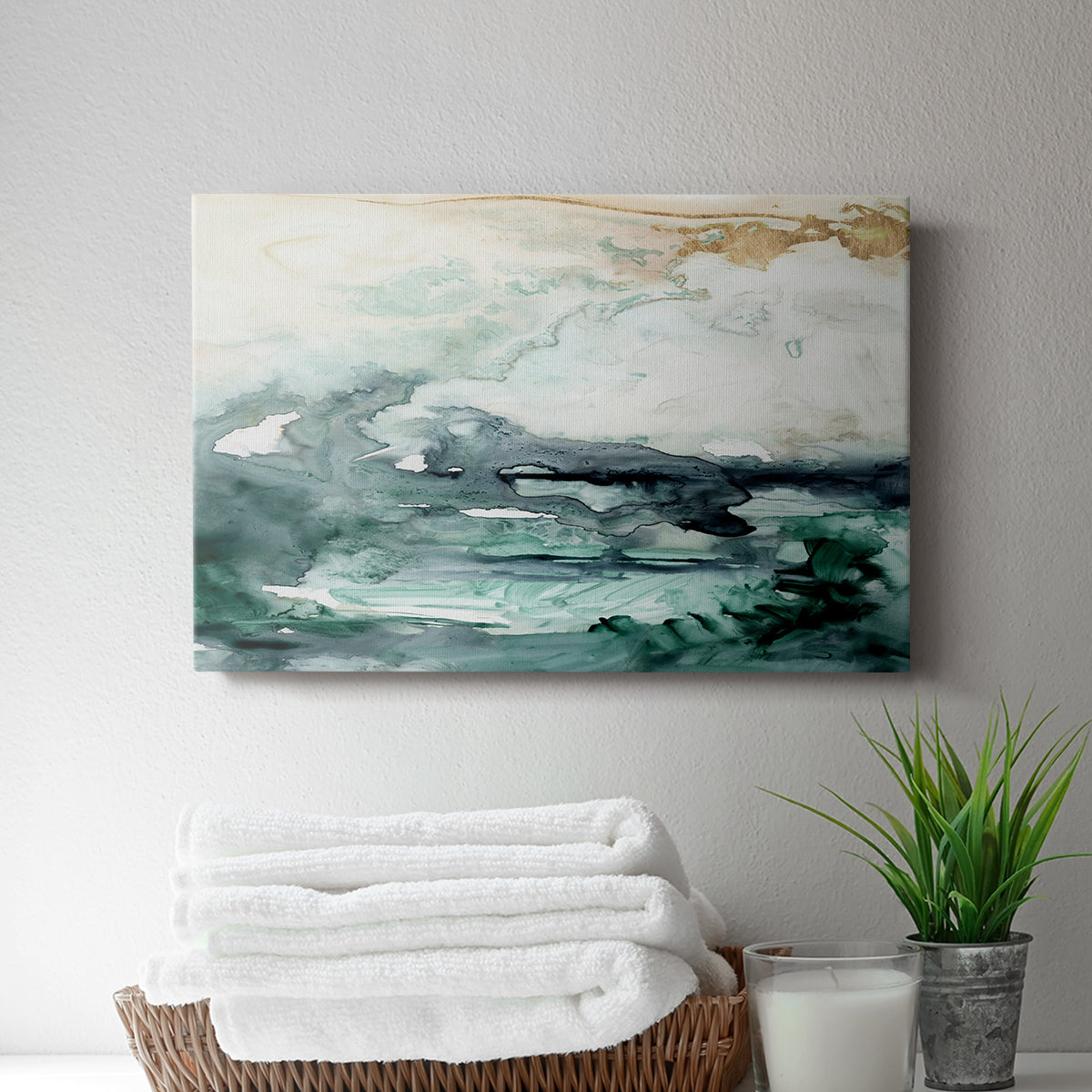 Sea Foam Flow I - Canvas Art Print