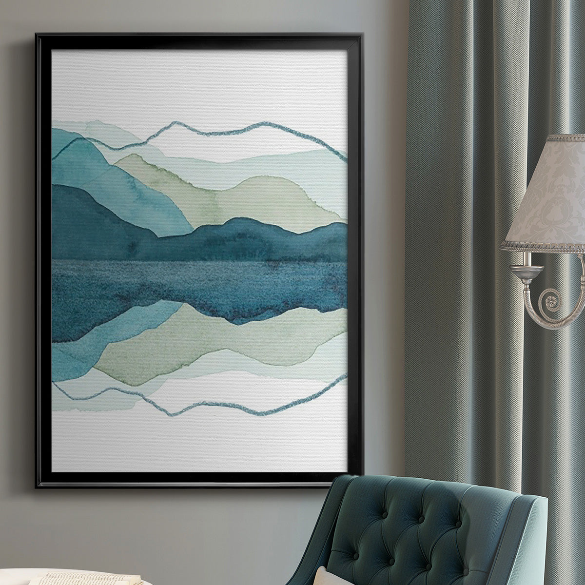 Icicle Range I - Modern Framed Canvas Print