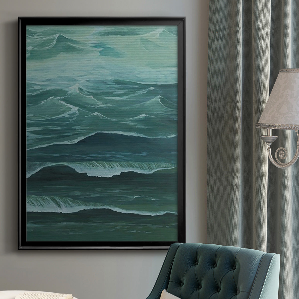 Sandbar Break I - Modern Framed Canvas Print