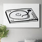 Vinyl Sketch Premium Gallery Wrapped Canvas - Ready to Hang