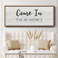 Come In - Floater Framed Canvas Print
